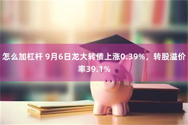 怎么加杠杆 9月6日龙大转债上涨0.39%，转股溢价率39.1%