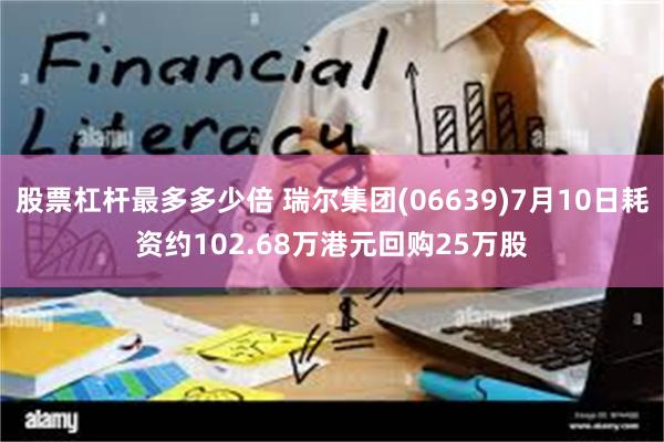 股票杠杆最多多少倍 瑞尔集团(06639)7月10日耗资约102.68万港元回购25万股